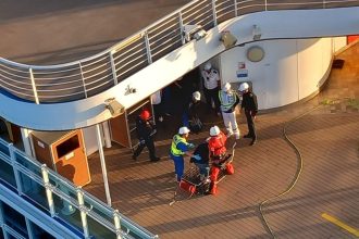 Spanish health officials responding to maritime disease outbreak aboard vessel