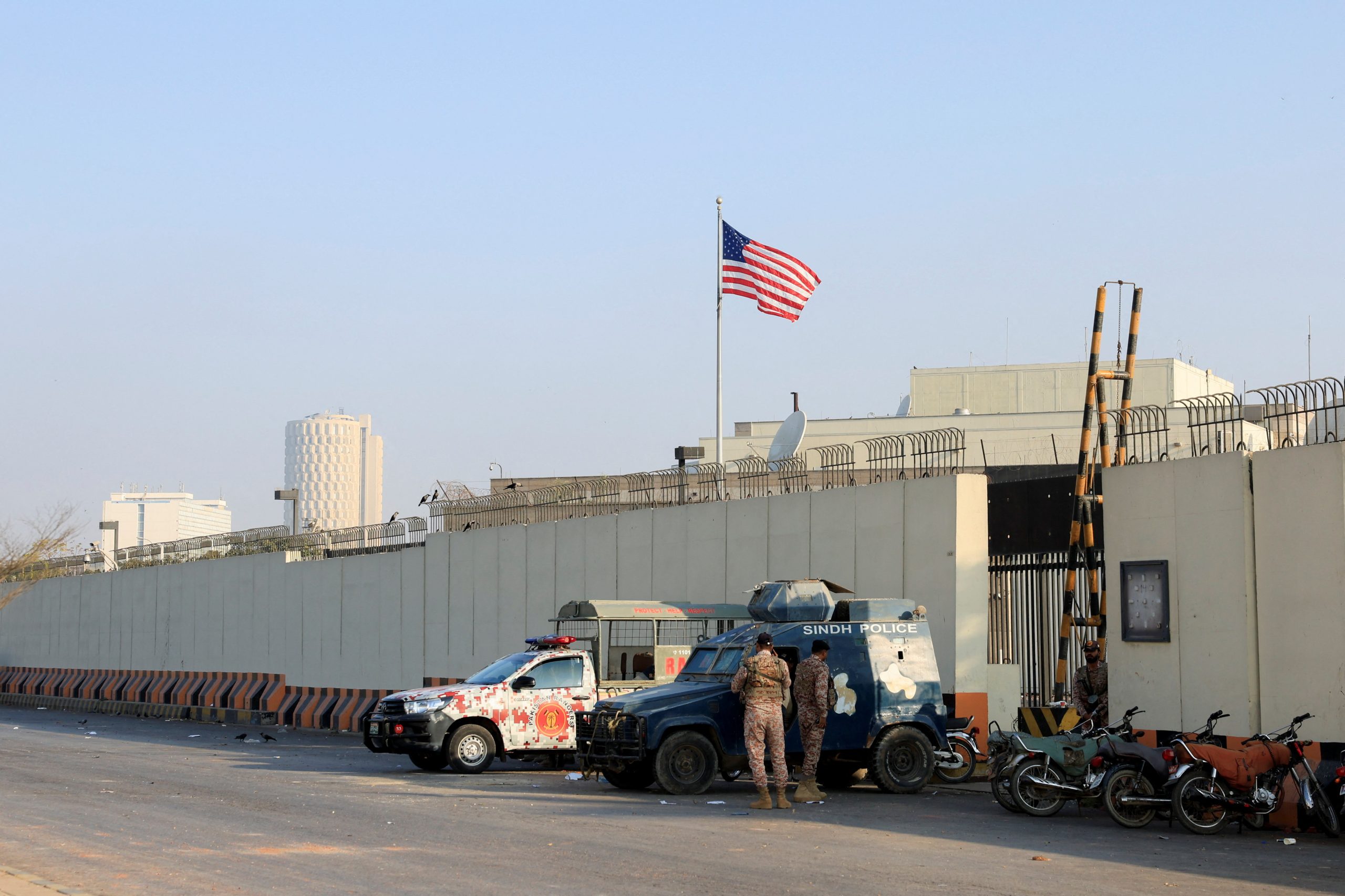 US embassy in Riyadh hit diplomatic quarter Riyadh 2026
