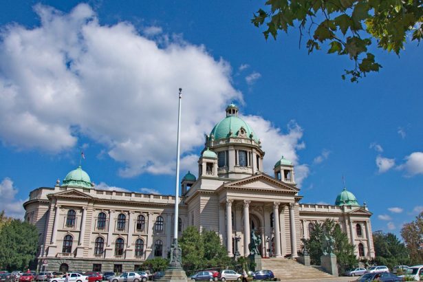Serbia election 2026 – National Assembly building in Belgrade.