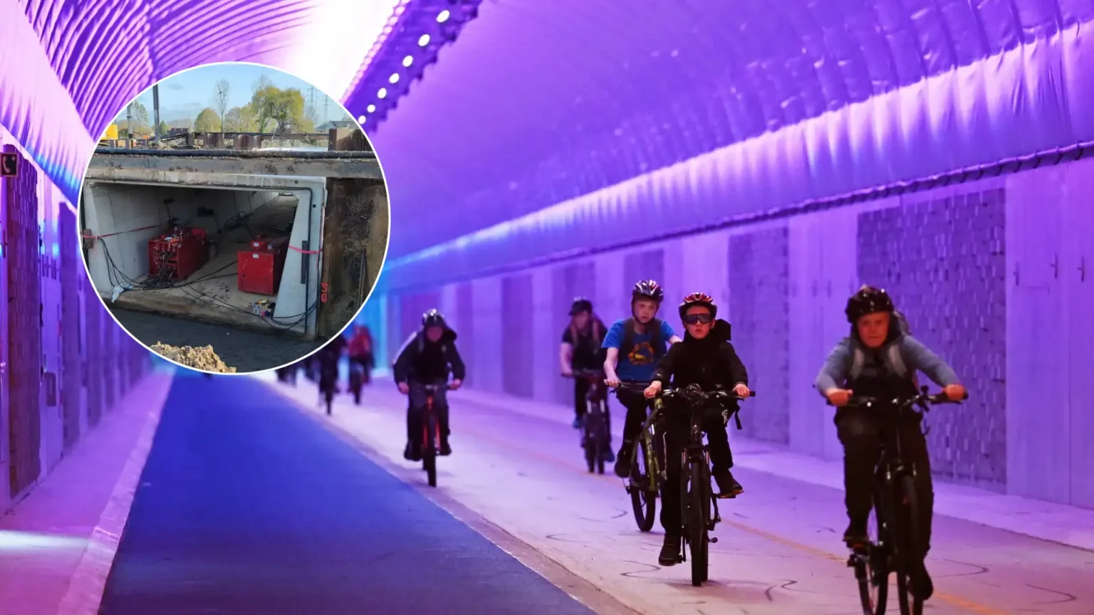 Infrabel installs new bicycle & pedestrian tunnel in Bilzen-Hoeselt