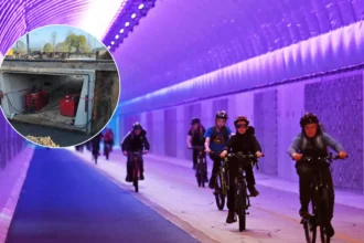 Infrabel installs new bicycle & pedestrian tunnel in Bilzen-Hoeselt