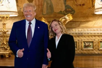 Italian PM Meloni meets Trump at his Mar-a-Lago resort