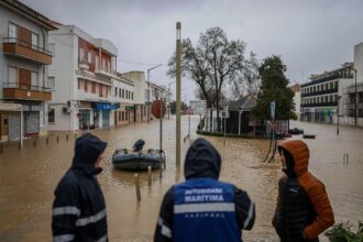 Storm Leonardo Portugal Spain causes severe flooding in central Portugal