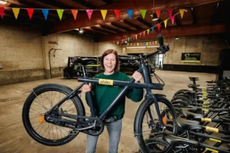 Kaat Marien celebrates 5 years as cycling guide with De Fietsgids in Mechelen