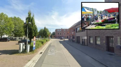 Kapelle-op-den-Bos market disrupted by nearby construction