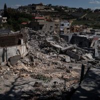Homes destroyed during southern Lebanon strike incident affecting civilians
