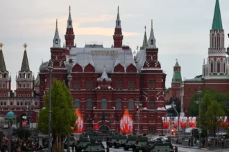 Kremlin slams Ukraine drone strikes before Victory Day