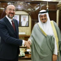 Kuwait hosts European Council President Charles Michel 