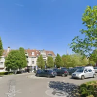 Lanaken maps traffic signs at Molenweideplein for safety