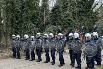 Leopoldsburg riot drill 100+ trainee cops train for chaos
