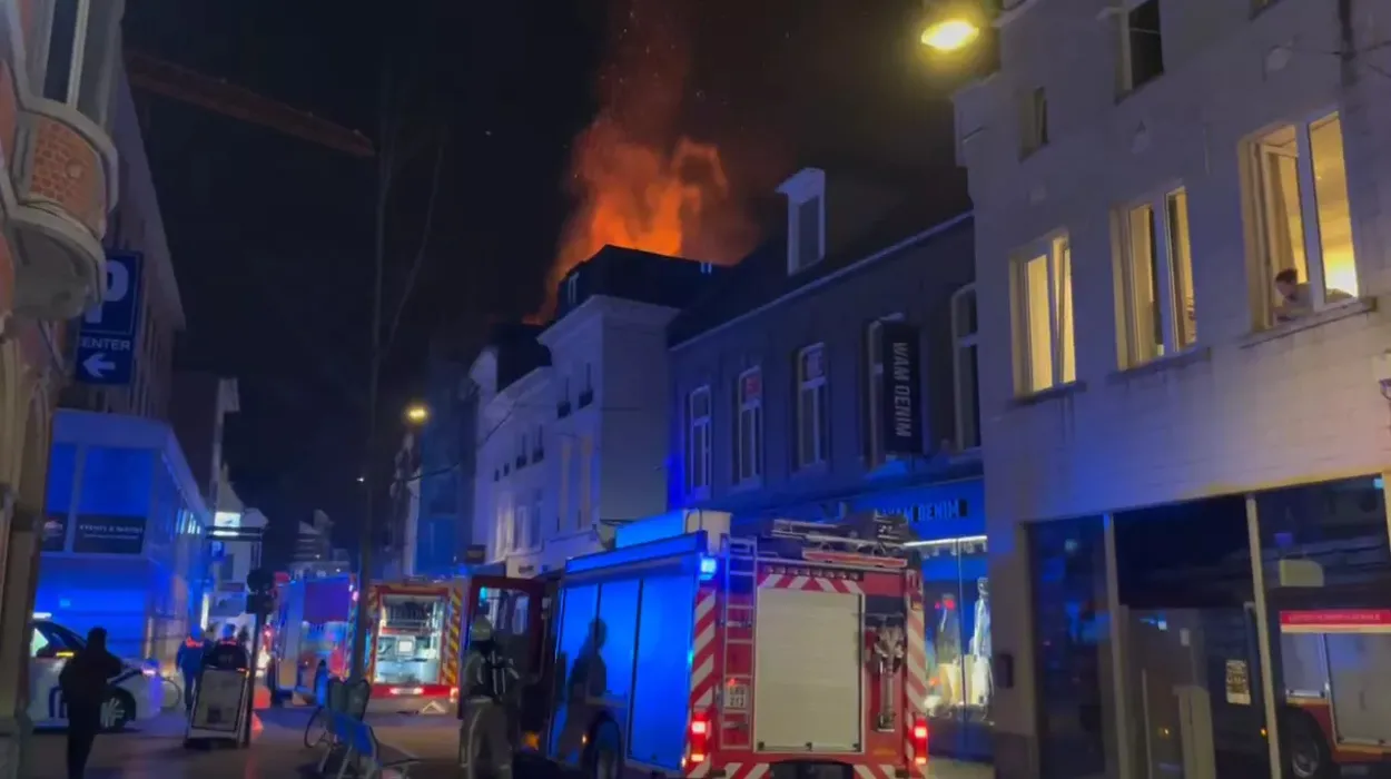 Leuven Diestsestraat roof fire No malicious intent found