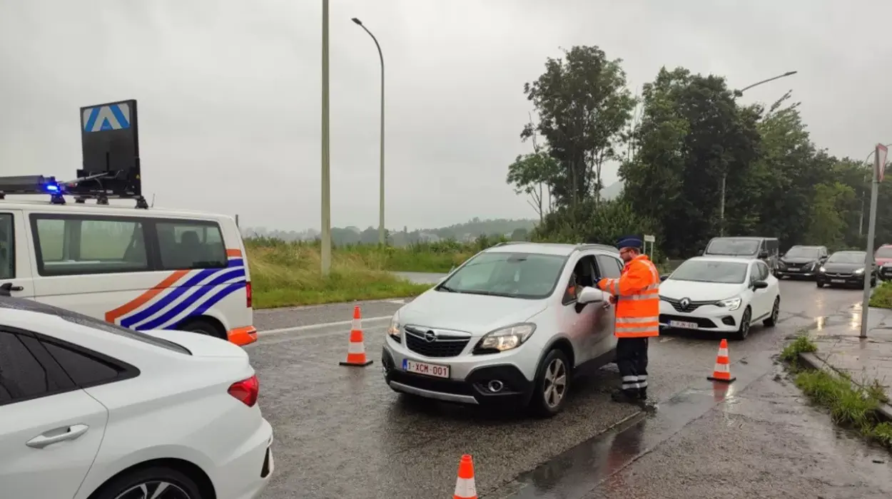 Leuven police fined 6 drivers, suspended the licenses of 2 truckers during inspection