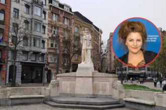 Lize Spit and neighbors plant 6 trees to green Anderlecht