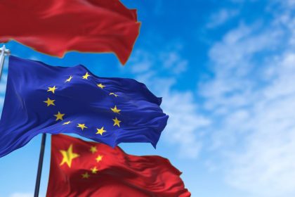 Electric vehicles charging in Europe amid discussion of an EU China green partnership
