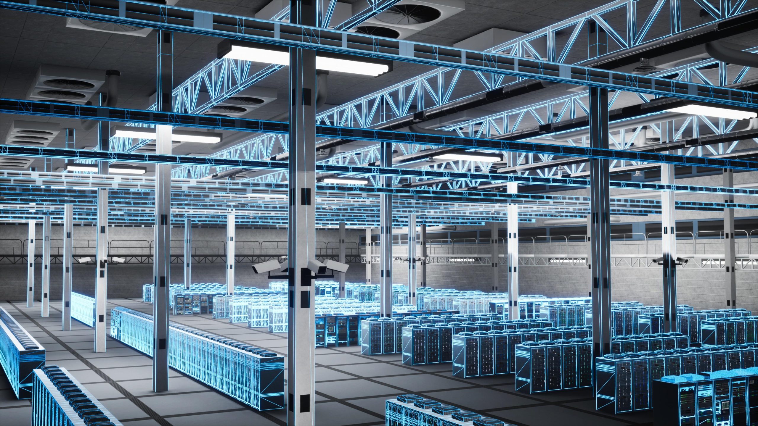 Large scale data center expansion linked to AI investment trends