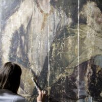 Italy art restoration focuses on preserving church wall painting