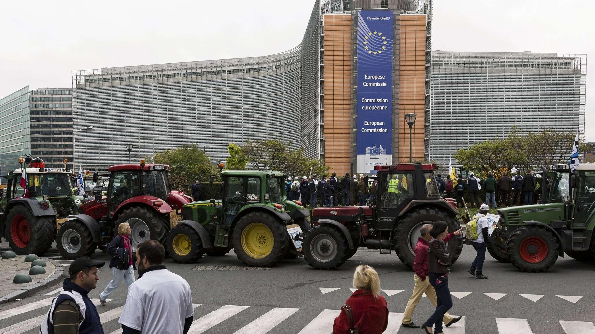 Brussels demonstration highlighting economic pressures and Europe cost of living protests.