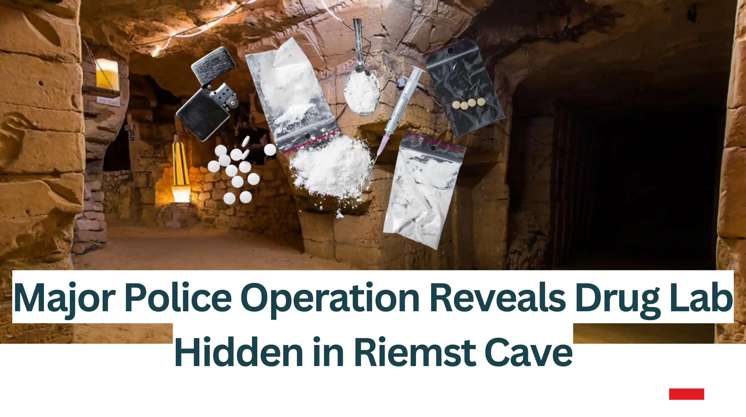 Major-Police-Operation-Reveals-Drug-Lab-Hidden-in-Riemst-Cave