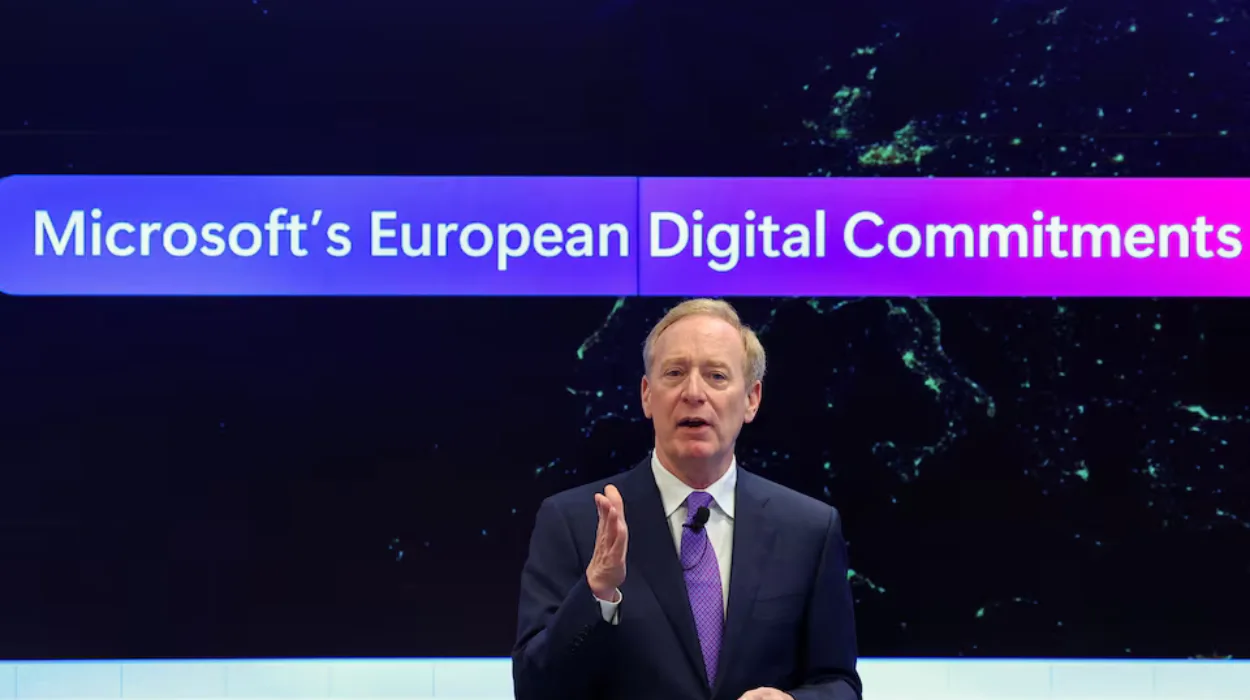 Microsoft president voices support for EU laws amid growing U.S. criticism