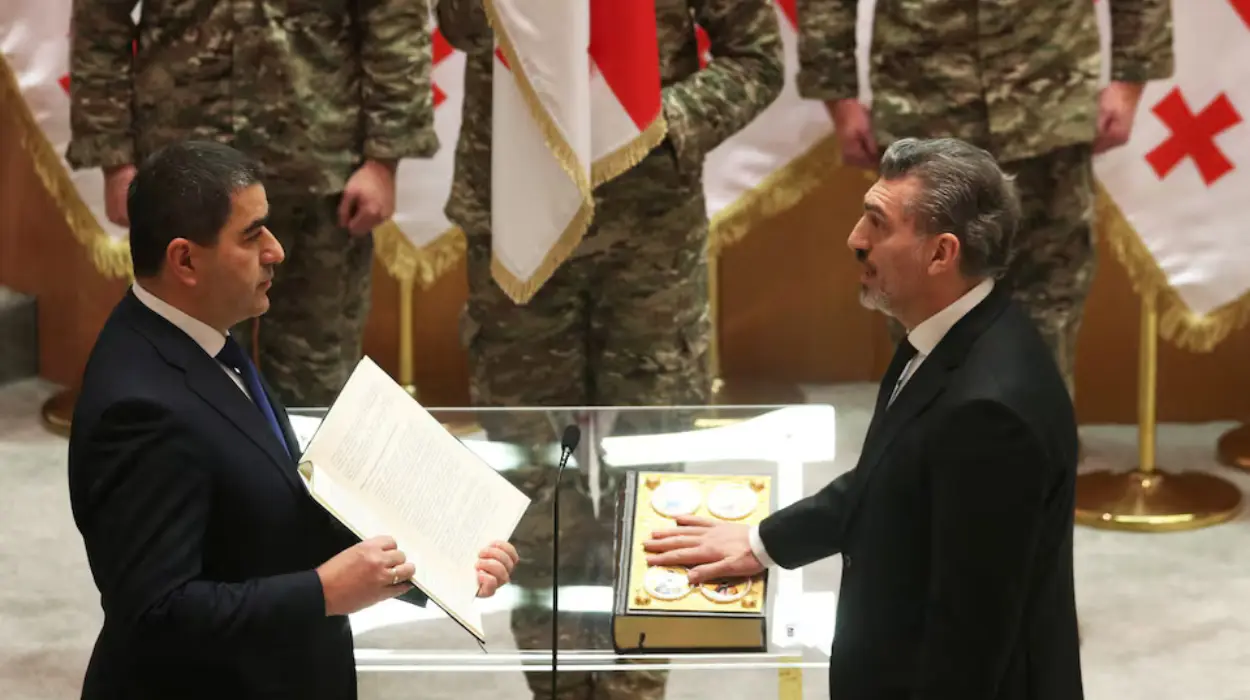 Mikheil Kavelashvili sworn in as Georgia's president amid unrest