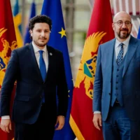 Montenegro's president meets EU Council chief in Brussels