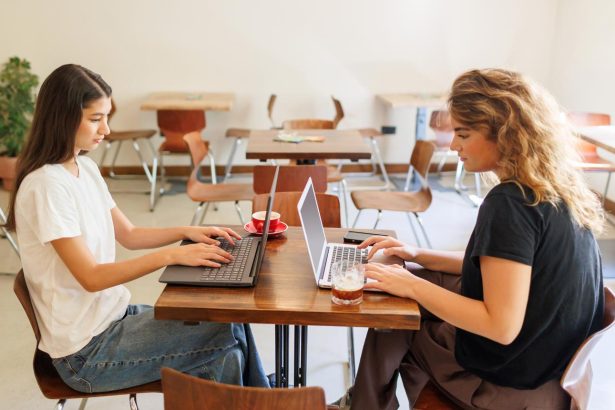 Belgium student jobs and opportunities for university students working on laptops