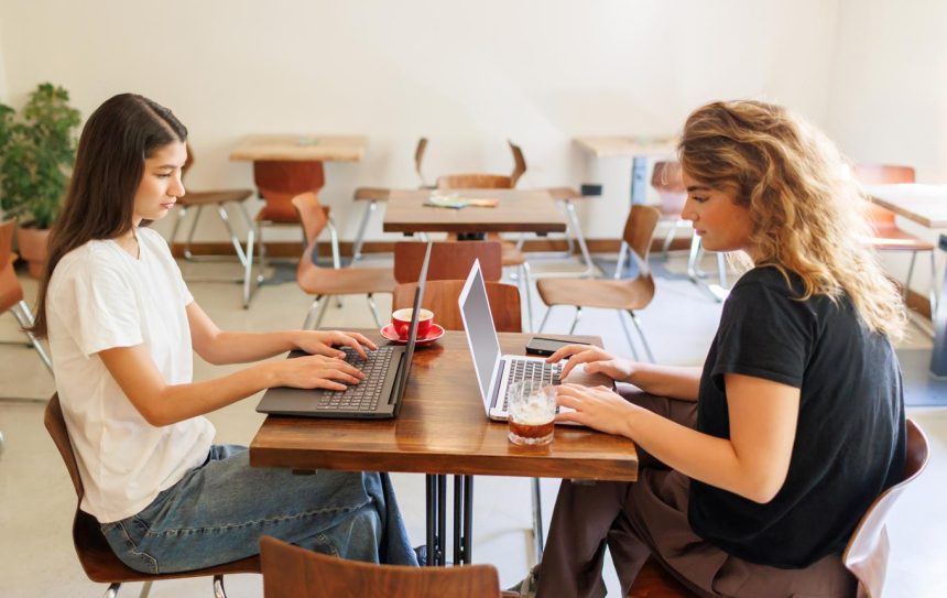 Belgium student jobs and opportunities for university students working on laptops