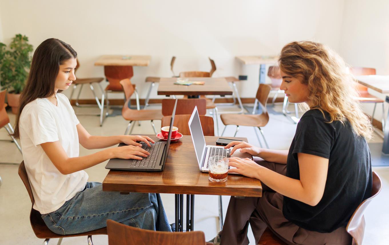 Belgium student jobs and opportunities for university students working on laptops