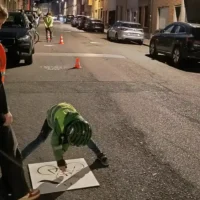 New shared cyclist lane opens in Ghent Activist Gregory Mortier advocates for safety