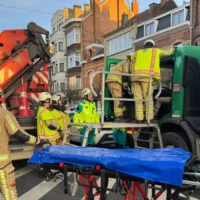 Nine injured in pile-up accident of De Lijn bus in Laken