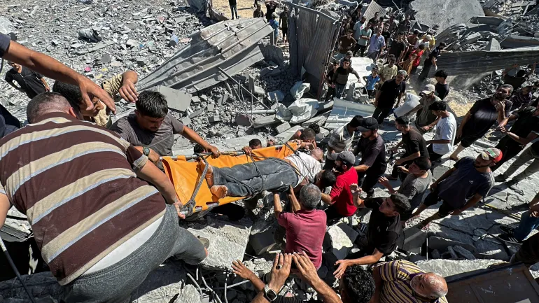 Nuseirat in the central Gaza Strip
