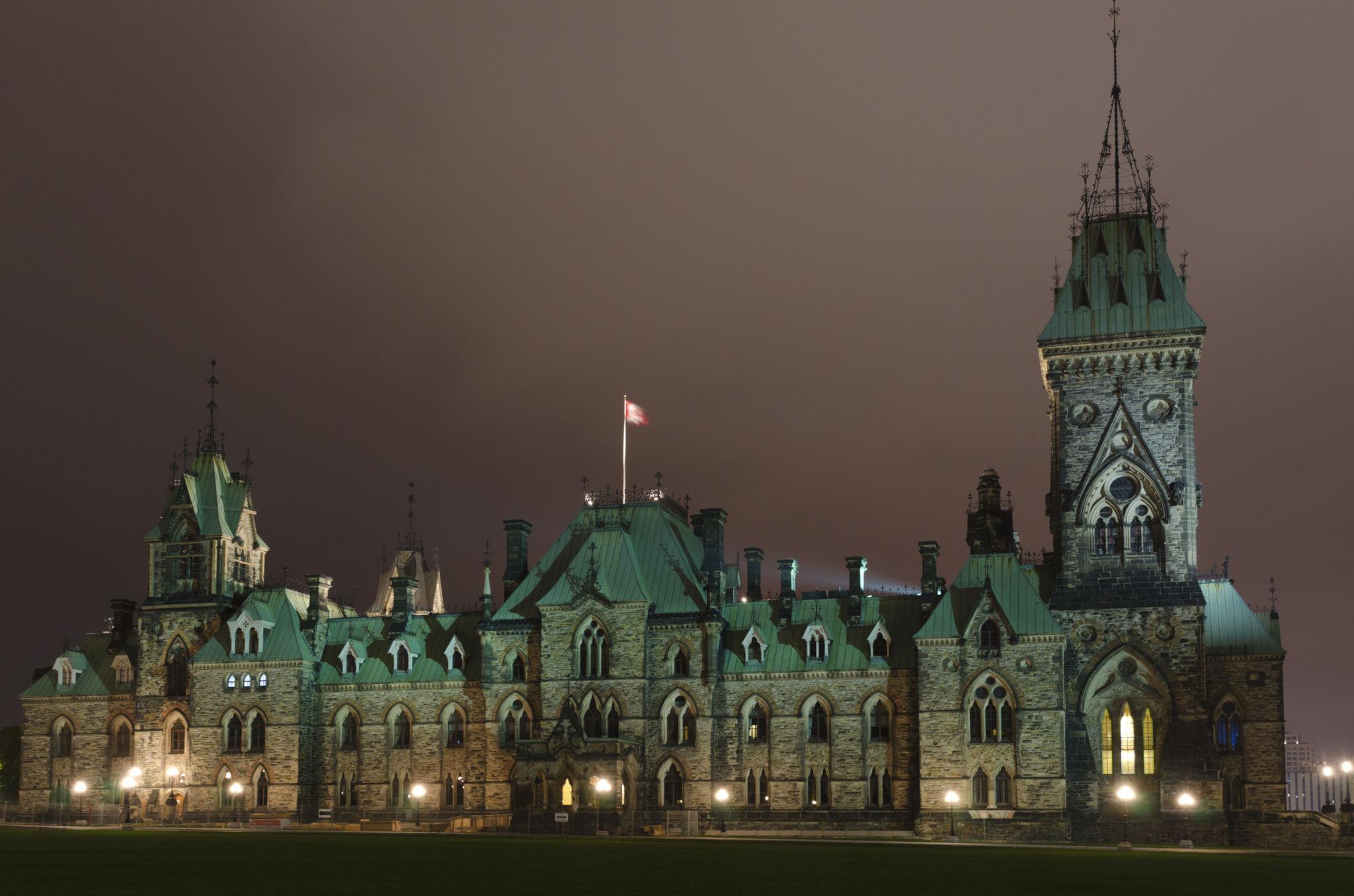 Canada US trade negotiations Ottawa parliament government building exterior