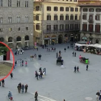 Oudegem flower beds mowed flat by student worker