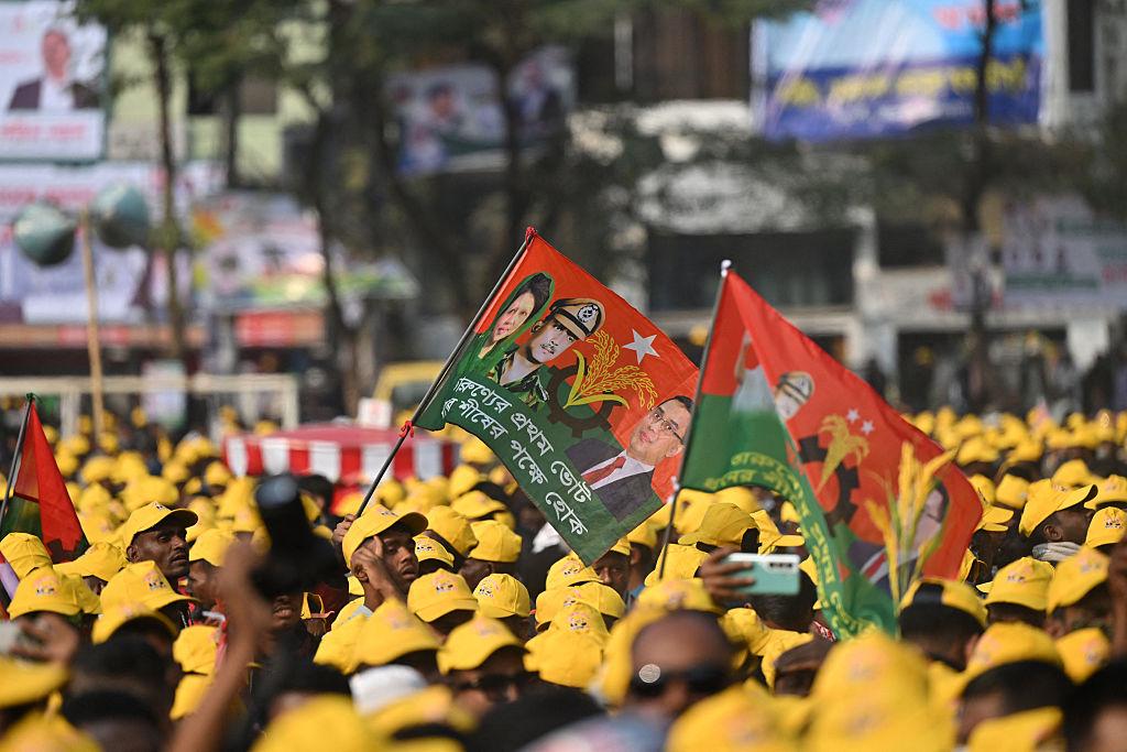 Supporters celebrate Bangladesh Prime Minister after landslide election victory 2026