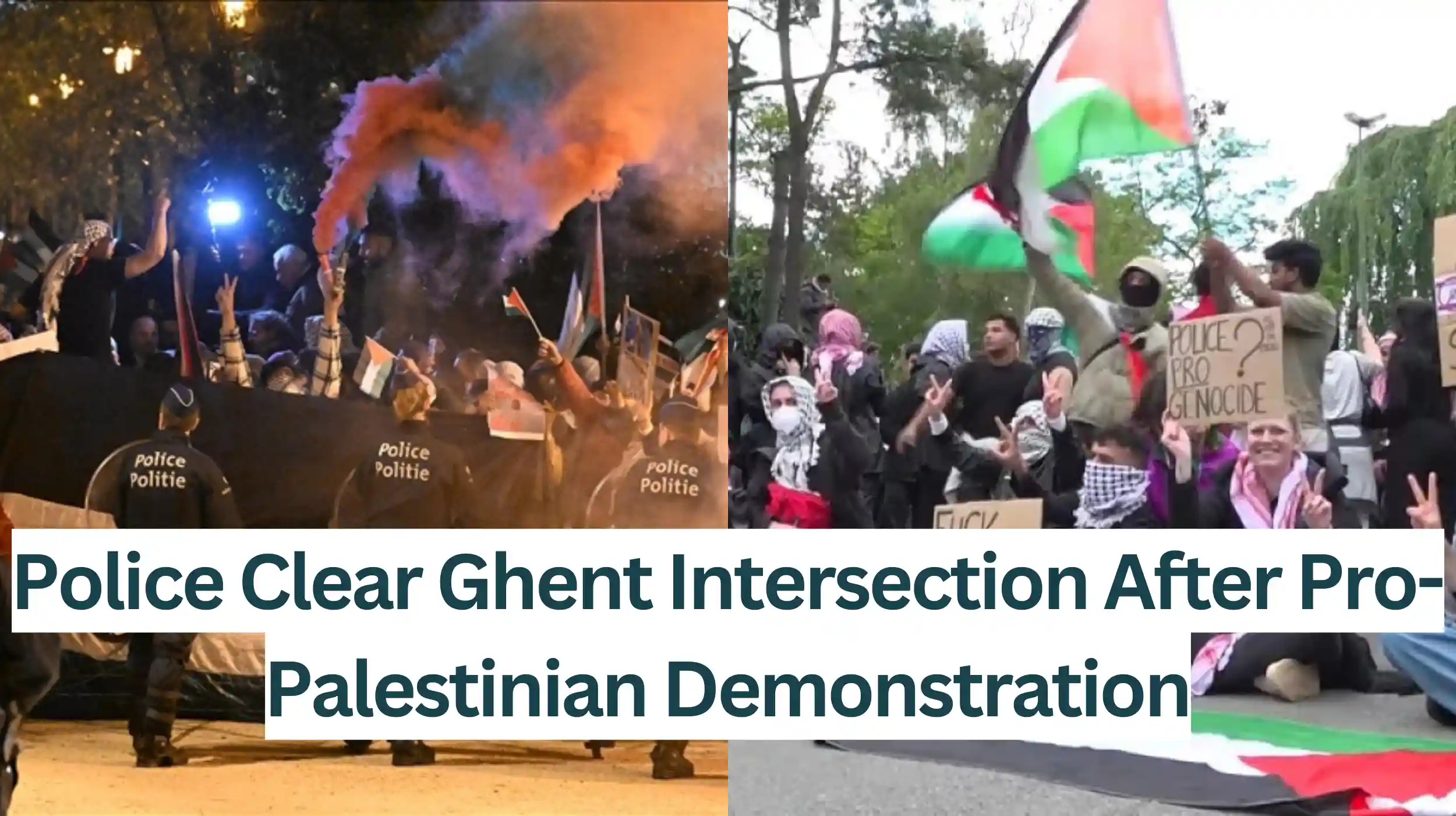 Police-Clear-Ghent-Intersection-After-Pro-Palestinian-Demonstration