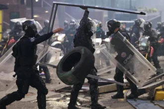 Protests in Venezuela against the re-election of Nicolás Maduro