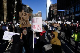 ICE protests march through Minneapolis streets