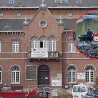 Rangers remove invasive carp from Groenenberg pond in Lennik