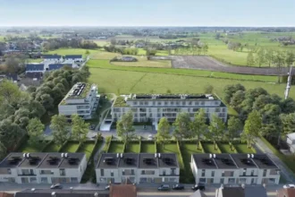 Ruddervoorde plans 12 homes, 49 apartments, and a large Park