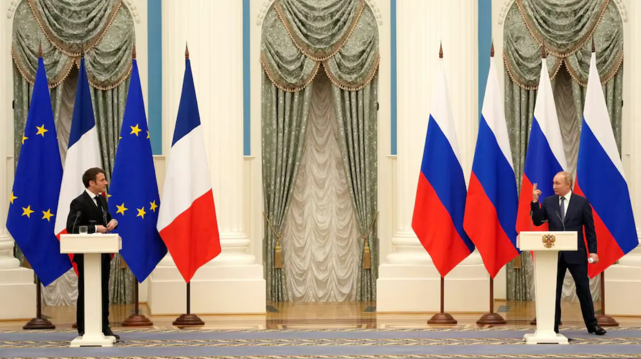 Russia slams Macron over claims of threat to Europe