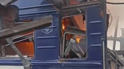 Russian drone hits Ukraine’s northeastern Sumy region railway, injuring 30