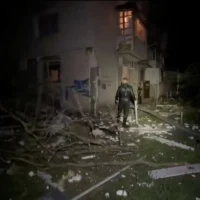 Russian drone barrage hits Odesa, injures three