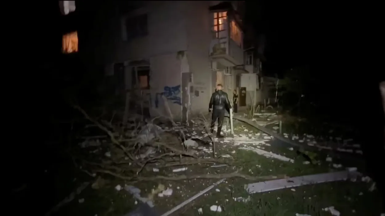 Russian drone barrage hits Odesa, injures three