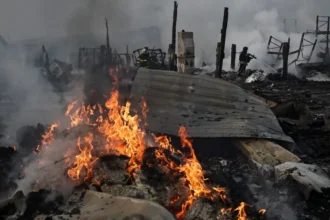 Russian missiles, drones hit railway hub near Kyiv, authorities say