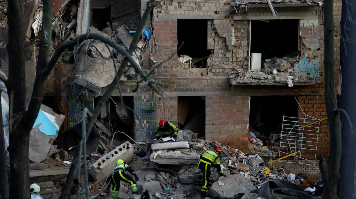 Russian overnight airstrike kills 7, targets Kyiv metro entrance
