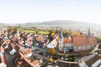 Schlüchtern where police are investigating the A66 wedding convoy