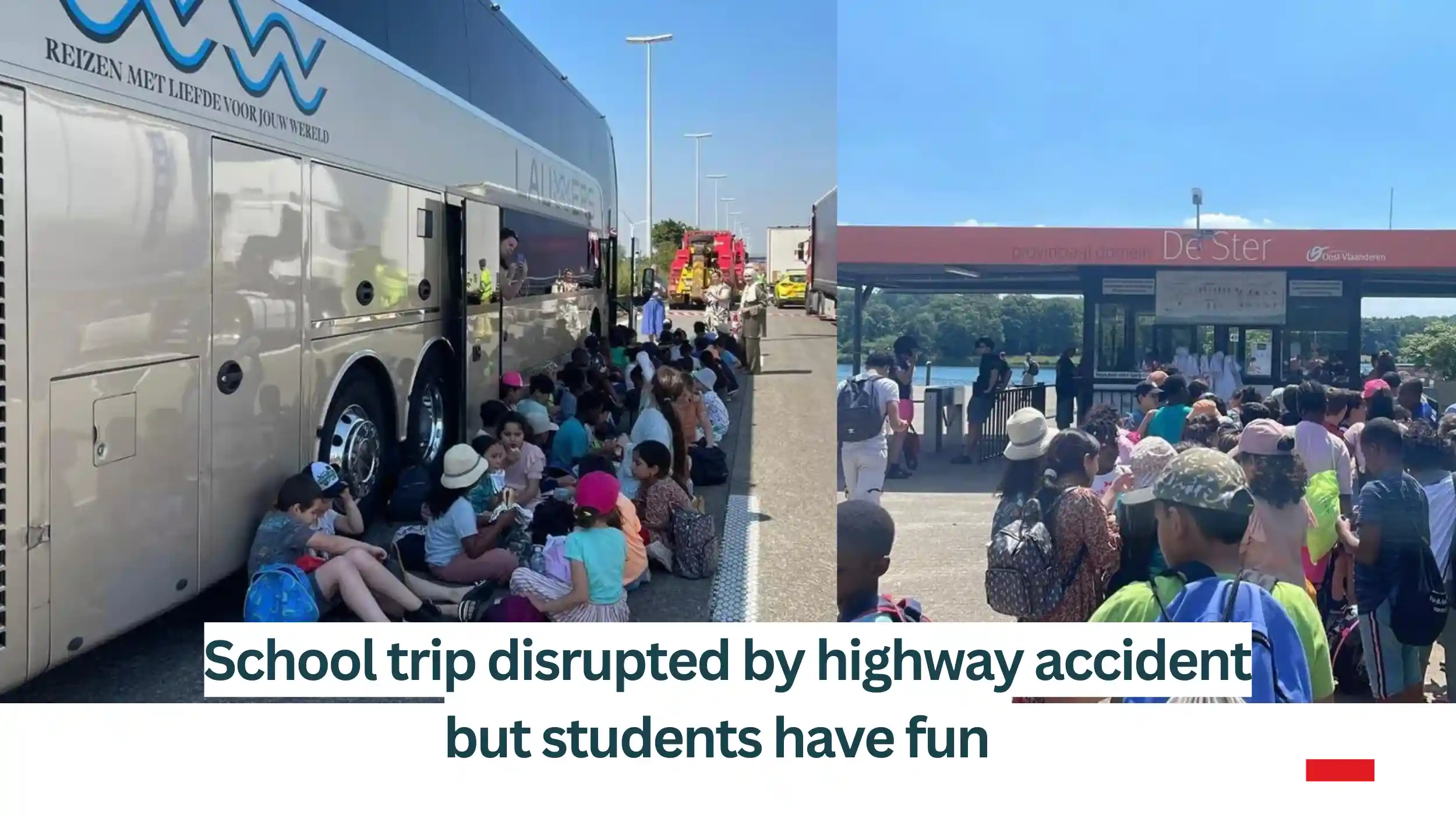 School-trip-disrupted-by-highway-accident-but-students-have-fun