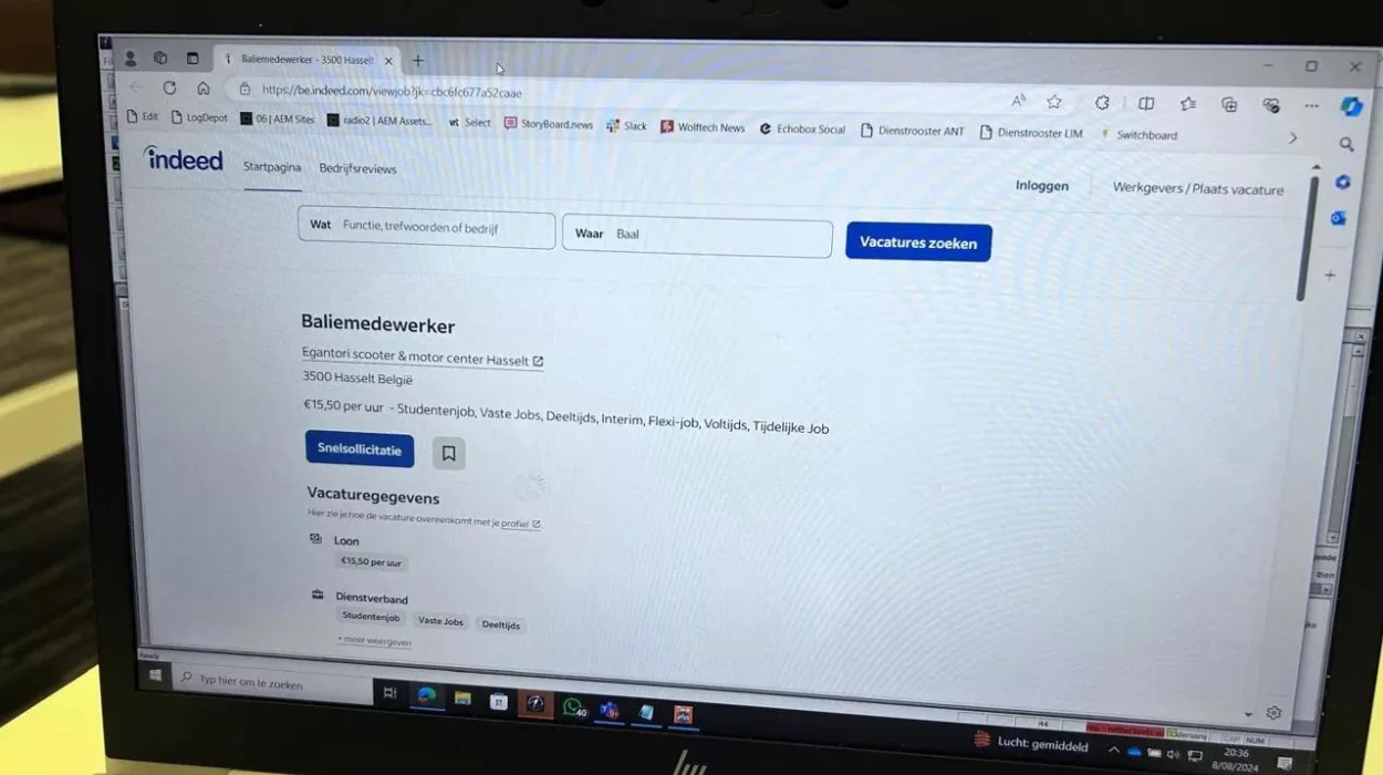 Scooter center Hasselt job scam