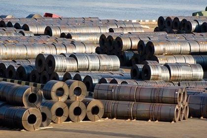 China steel exports production inside a major industrial steel manufacturing facility in 2026