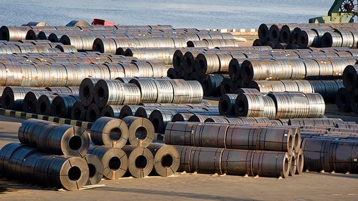 China steel exports production inside a major industrial steel manufacturing facility in 2026